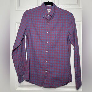J. Crew Red and Blue Plaid Casual Shirt